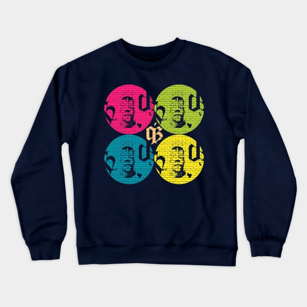 Easter Island Warhol Crewneck Sweatshirt by qzizdesigns